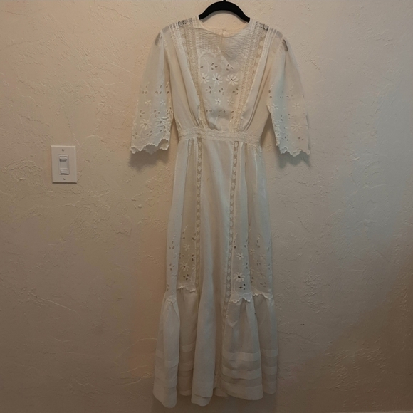 ❌SOLD❌ Vintage Rare 1900s Edwardian Dress XXS - Picture 4 of 16